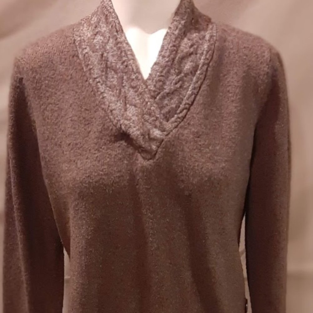 Ladies Studio Works Brown Sweater Medium
